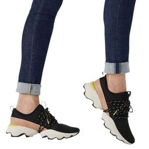 Sorel Black and White Athletic Sneakers